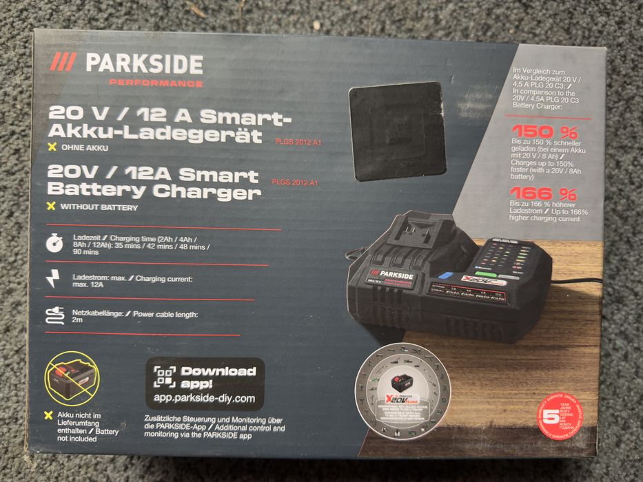 Incarcator smart 20v 12a Parkside Performance