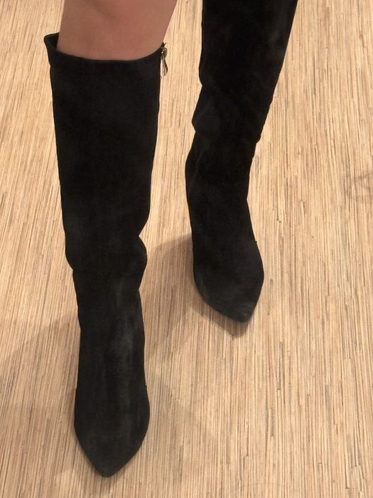 Замшевые сапоги 39 размер