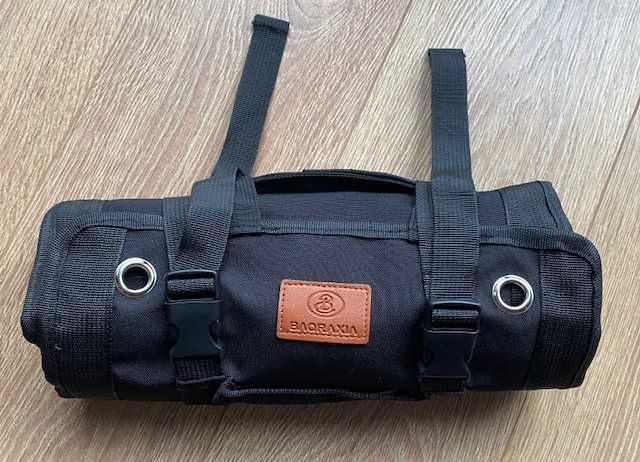 Organizator unelte roll-up compact, geanta scule pliabila, negru, nou