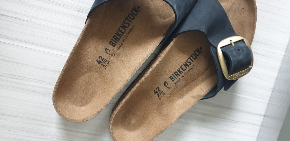 BIRKENSTOCK Leather  Germany / 42/27см. НОВО ОРИГИНАЛ! Дамски Чехли!