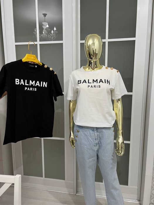 Люксовые новые футболки под balmain,off