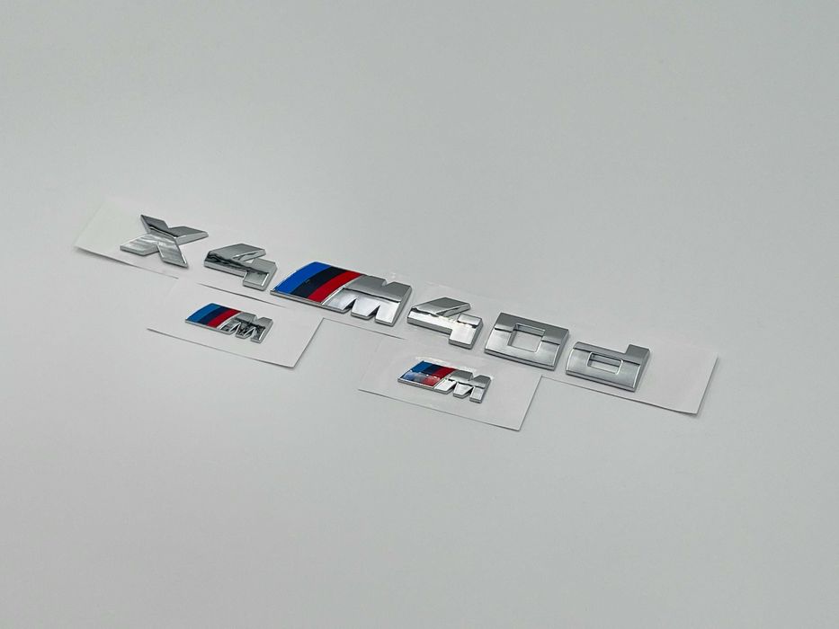 Set Embleme Compatibile BMW X4M40d crom