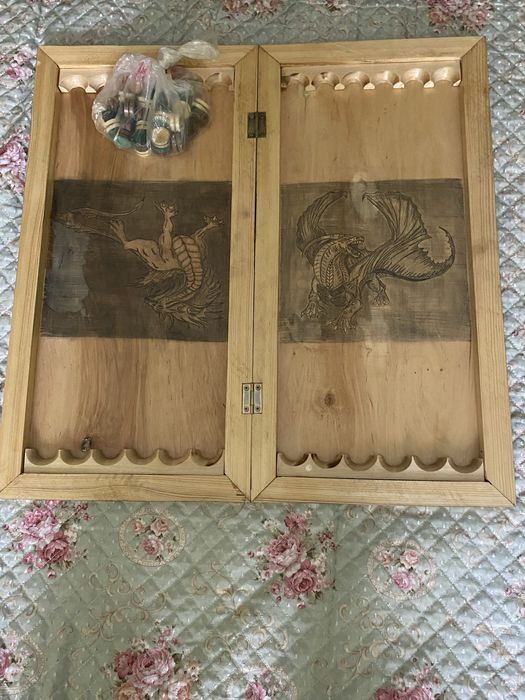 Нарды резные ,кустарные