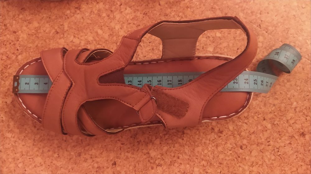 Дамски ортопедични сандали от естествена кожа - нови и носени веднъж
