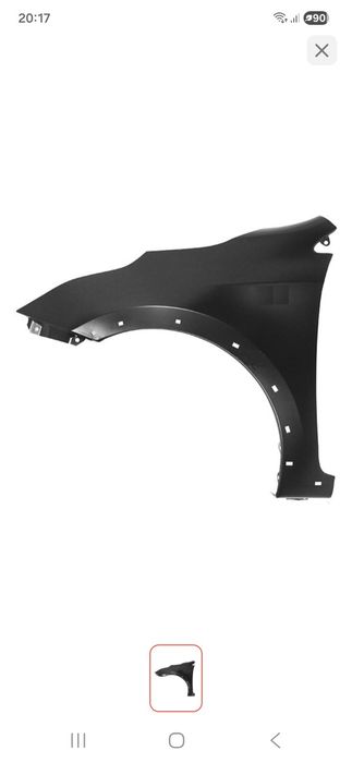 Переднее левое крыло Kia Rio Xline