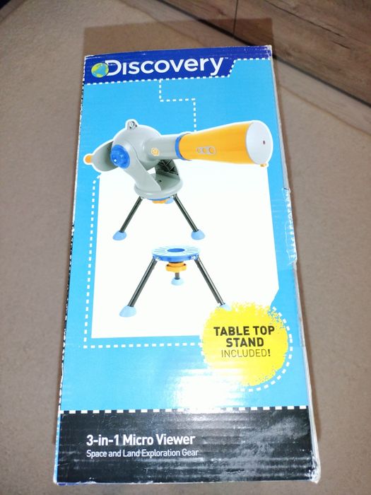 Telescop si microscop pentru copii DISCOVERY ADVENTURES 2 in 1