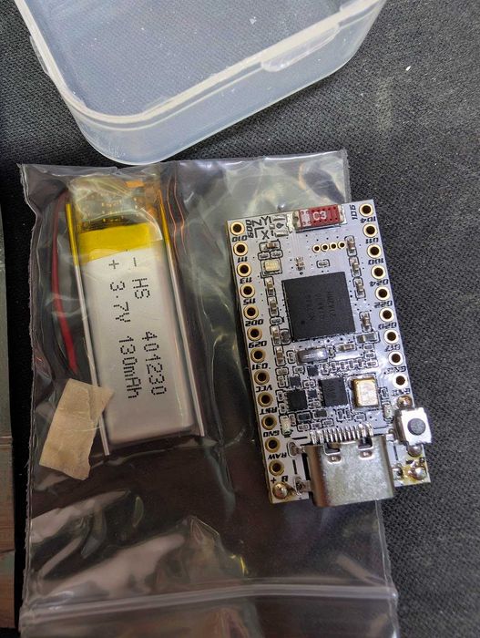 ICM45686 + nRF52840 (2 в 1) с аккумулятором 40x12x30 130mAh