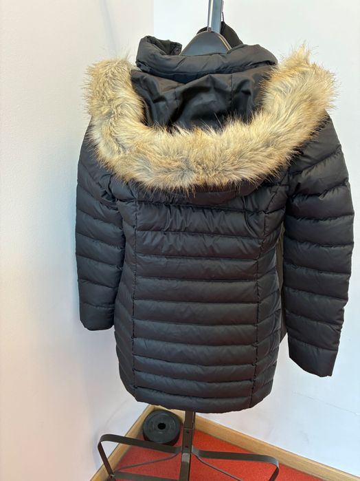 Geaca Tommy Hilfiger Women's Essential Hooded Black Coat