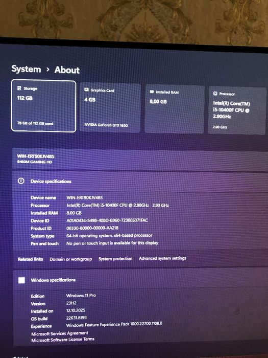 Kompyuter Core i5 10400F