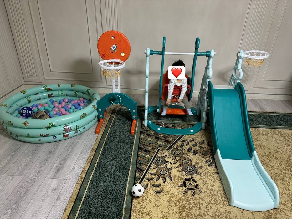 Горка качела детская новий упаковка даставка бесплатная