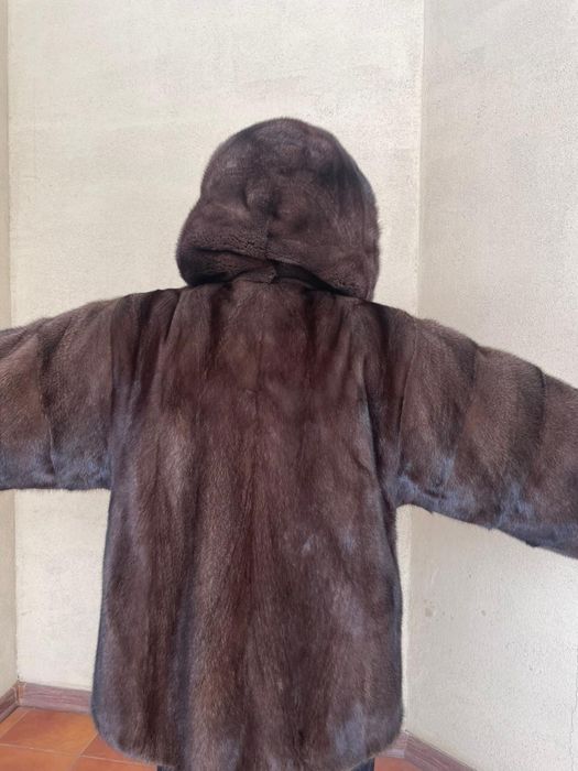 Норковая шуба оверсайз
