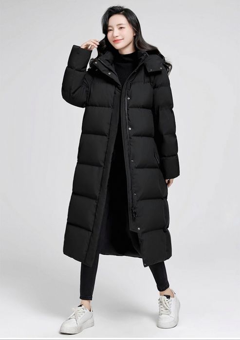 Пуховик удлинённый