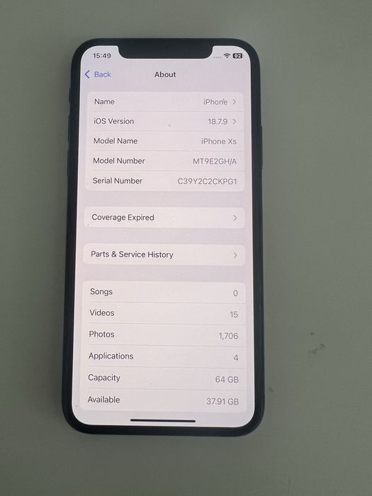 Iphone XS 64gb.