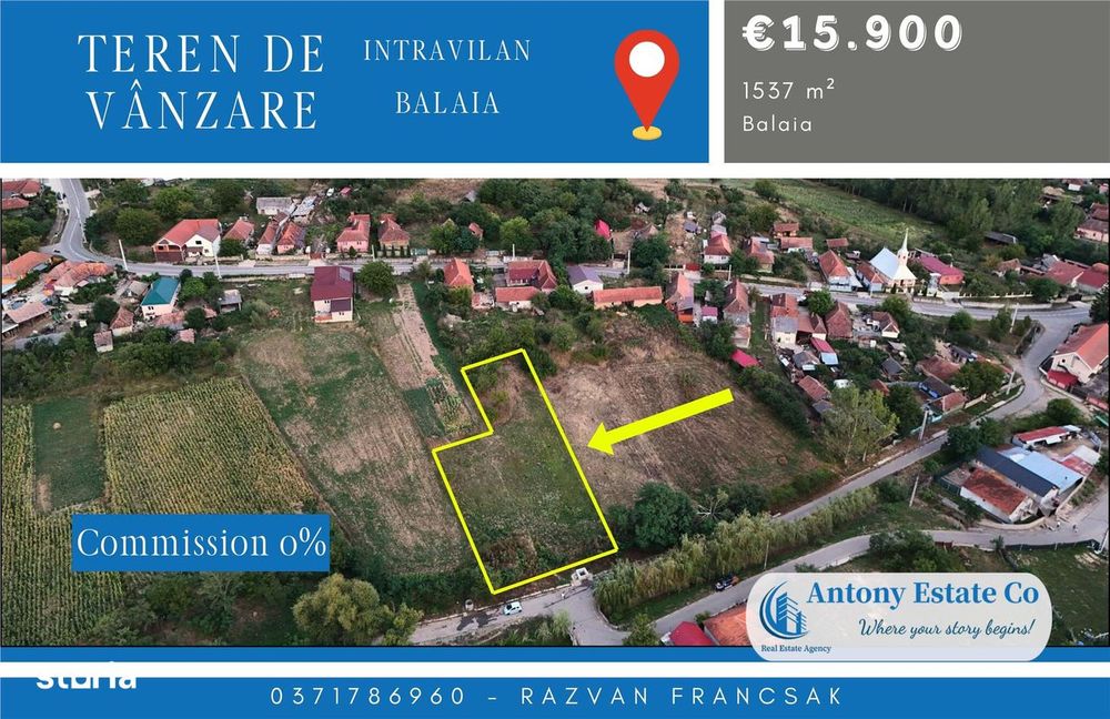 Teren intravilan, de vanzare - Balaia, Bihor