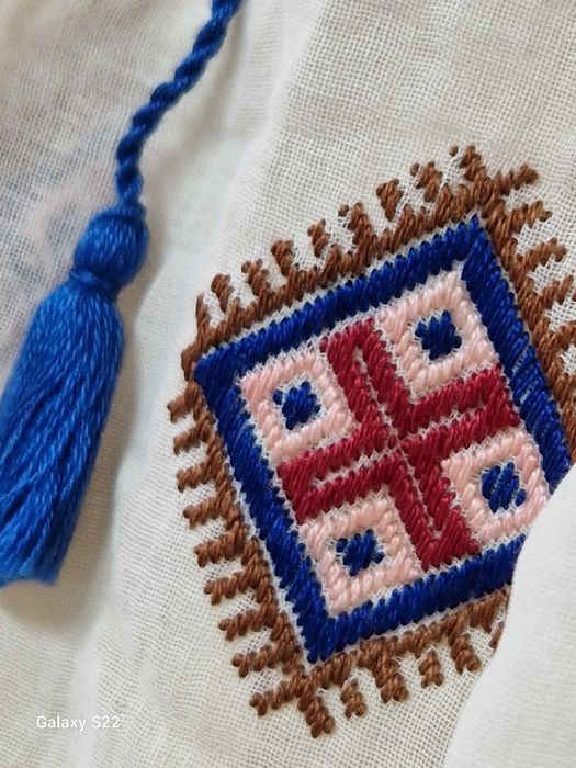 Costum tradițional/Port popular oltenesc, autentic,brodat manual,1917