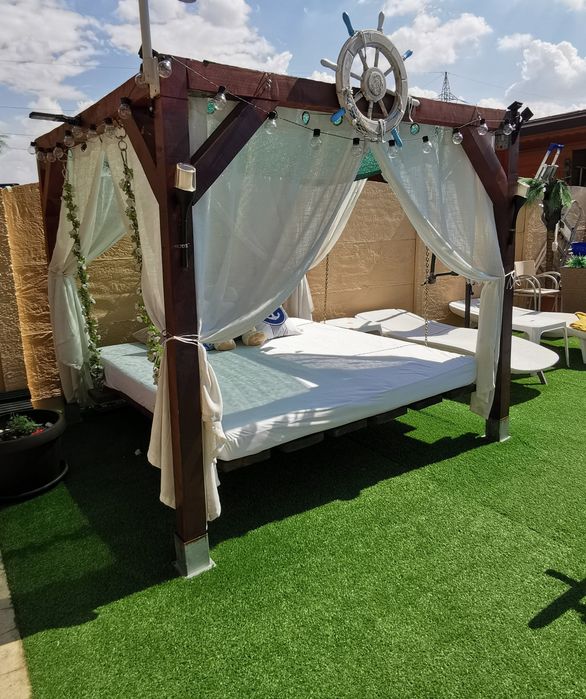 Baldachin plajă piscina Full accesorizat