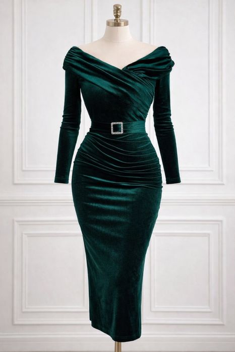 Rochie eleganta catifea