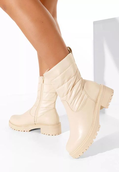 дамски боти бежов цвят