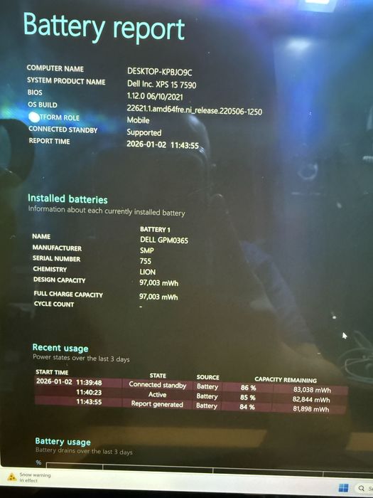 Dell XPS 15 i7 9gen ecran 4k nVidia 1650 4g