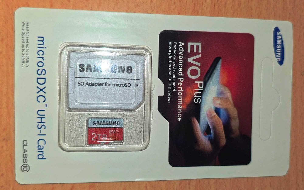 Samsung EVO Plus 2TB MicroSDXC Micro SD Class 10 UHS-I U3 HD 4K Memory Card   с безплатна доставка до Speedy автомат