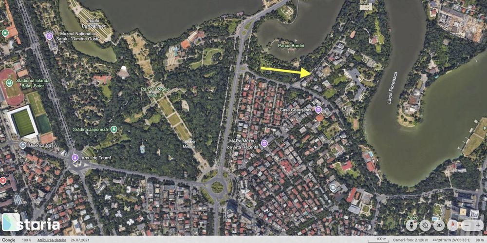 Teren de vânzare – Primăverii, vizavi de Parcul Bordei