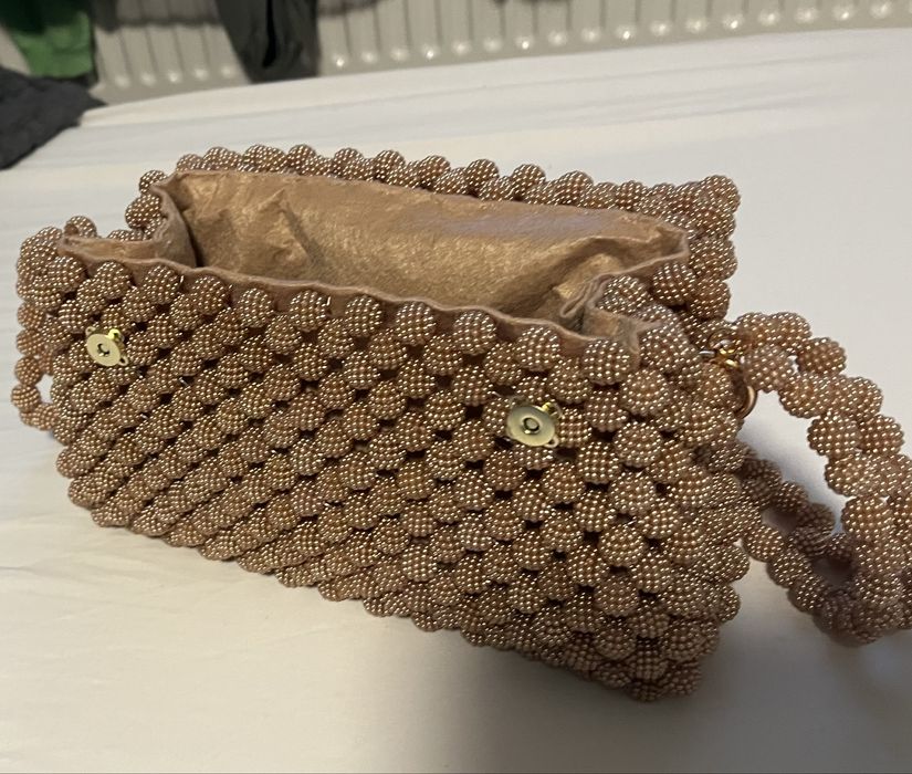 Geanta handmade din margele