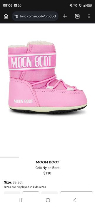 Moon Boots Crib Nylon fetițe