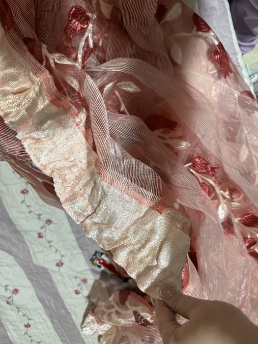 Занавеска тюль на крючке готовая