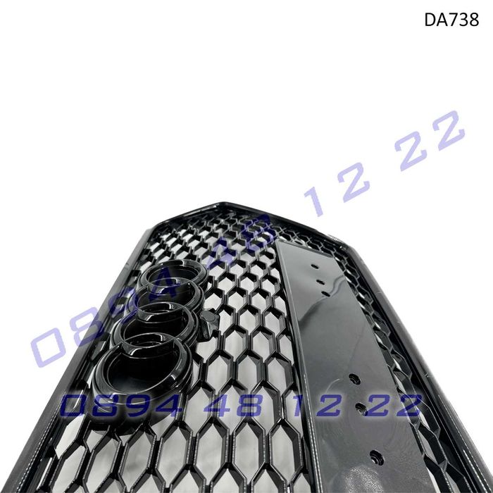 RSQ7 Предна решетка Audi 15-18 Пчелна пита черна грил броня ауди