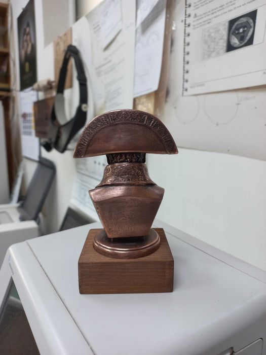 Статуетка-сувенир "бюст на Наполеон Бонапарт".Медна галванопластика.