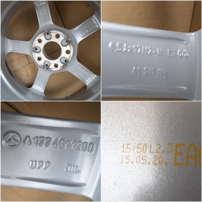 jante aliaj 17; 5x112;originale Mercedes GLA,GLB, A, B class w177,w247