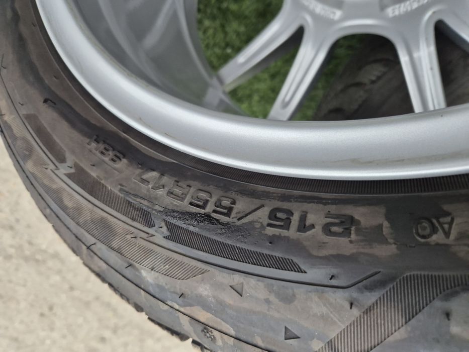 Jante R 17 5x112 Audi cu 215 55 17 Goodyear 2024