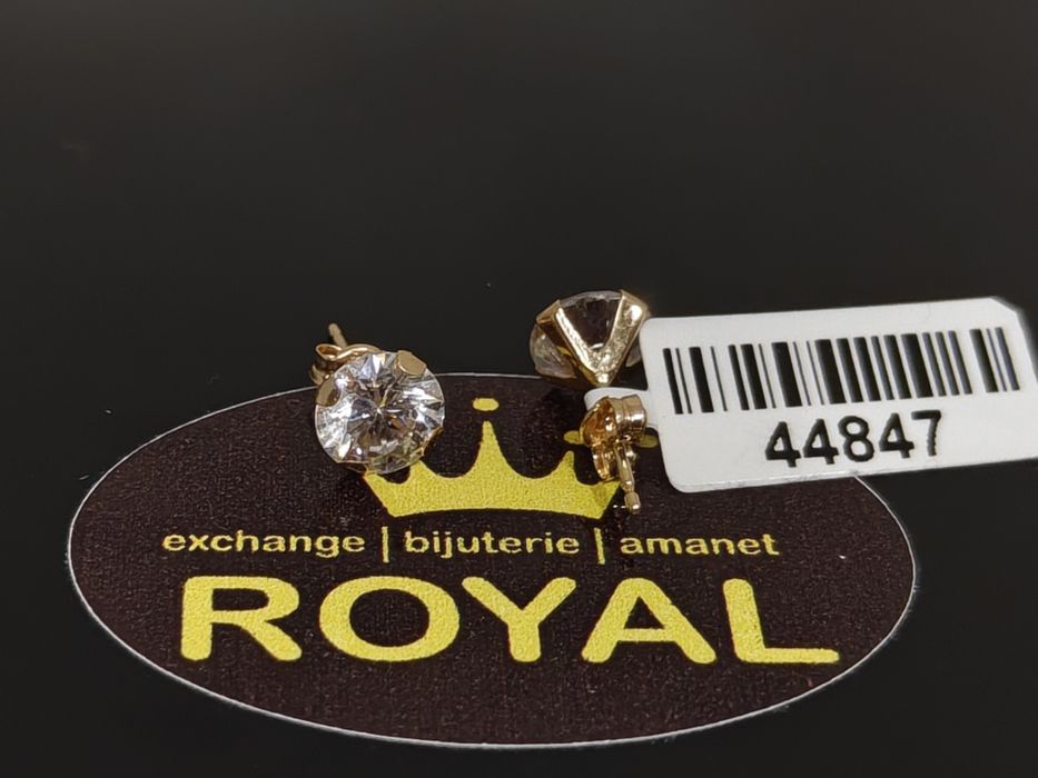 Bijuteria Royal: Cercei aur 14k/1.23 gr