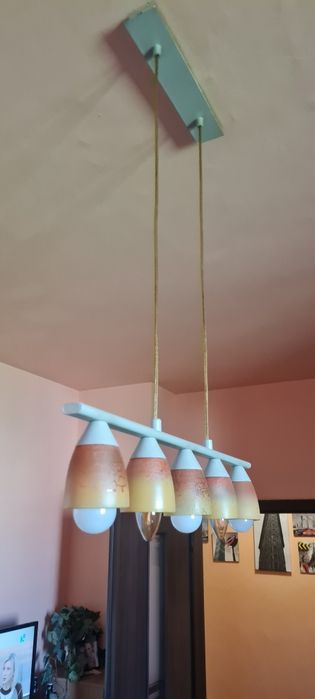 Осветително тяло,полилей ,лампион с 5 крушки Е27