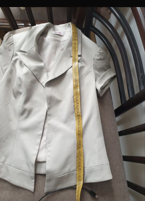 Sacou cu naneca scurta culoarea grej - Orsay