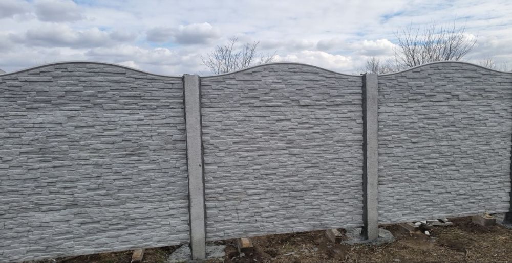 Vand placi gard beton ,model piatra sparta ,montare contra cost