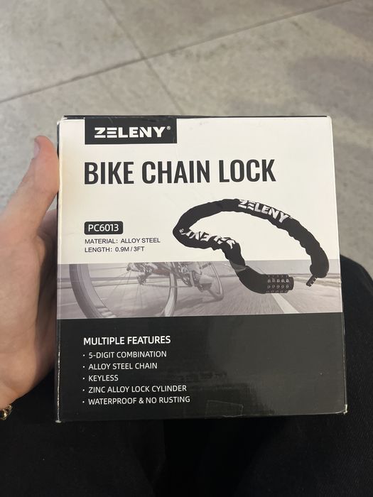 Zeleny lant bicicleta otel nou