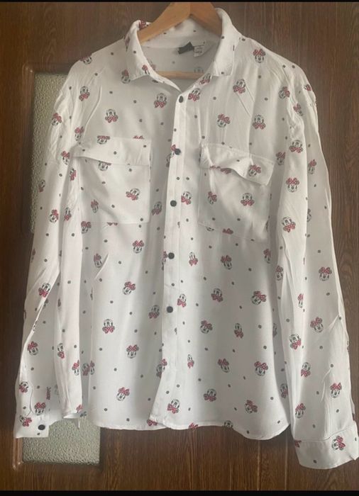 Camasa alba minie mouse