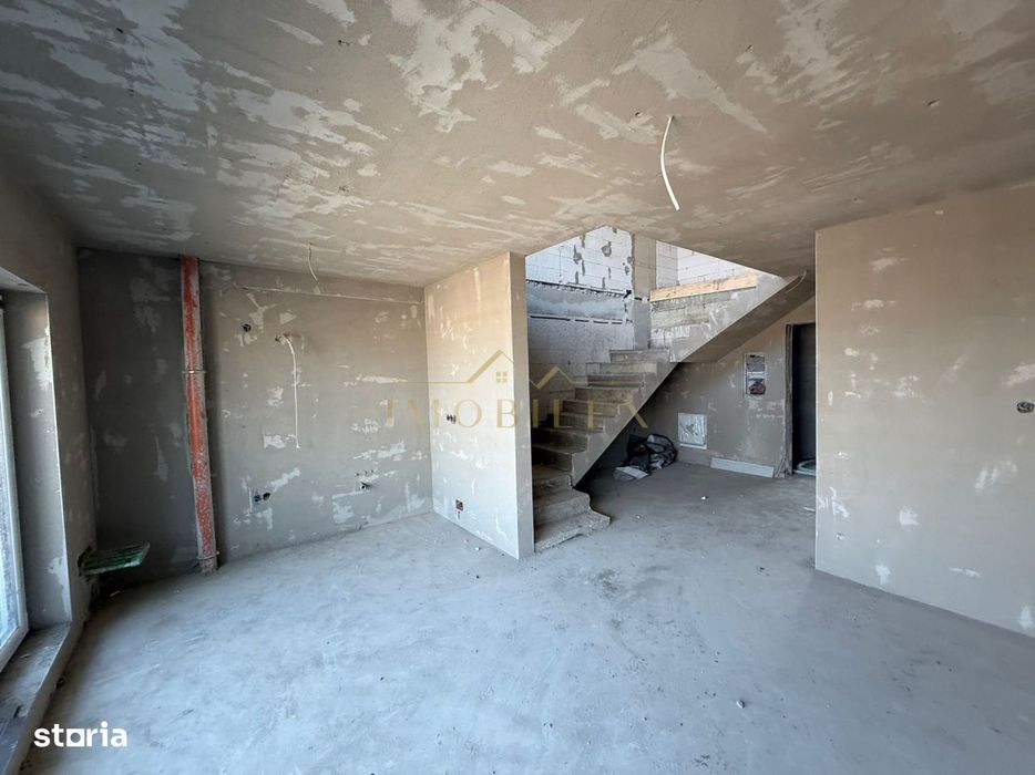 Apartament semifinisat 2 camere , 62mp, terasa, zona Sopor