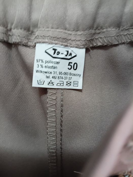 Pantaloni pentru femei ,culoare crem ,mărimea 50,noi,cu etichetă.