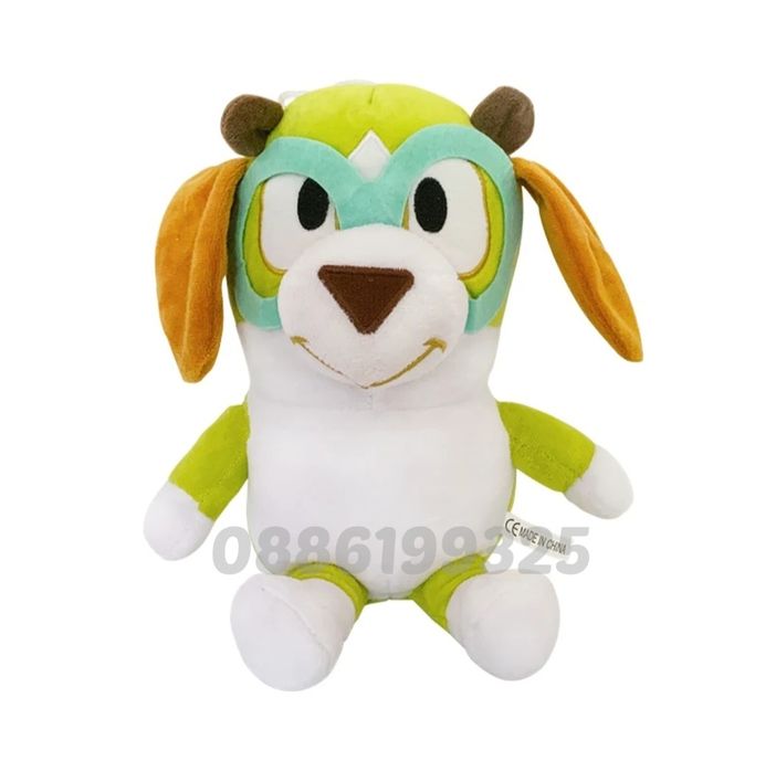 Комплект Плюшена играчка Блуи и Бинго + фигурки Блуи и Бинго