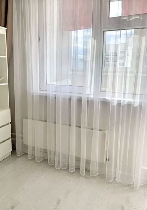 Тюль сетка белая