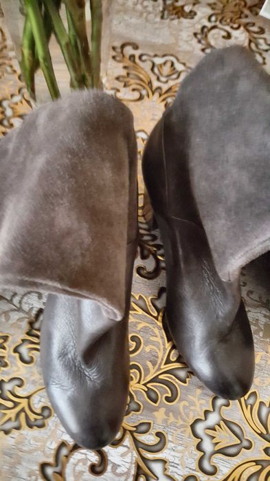 Сапоги Натурал кожа и замша35,36р.Новые. Комфортные. США