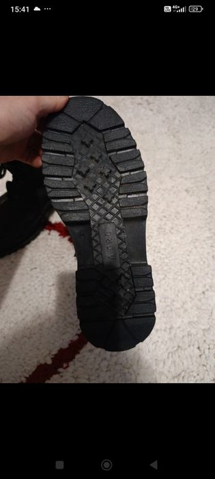 Bocanci îmblăniți Piele cu bombeu unisex