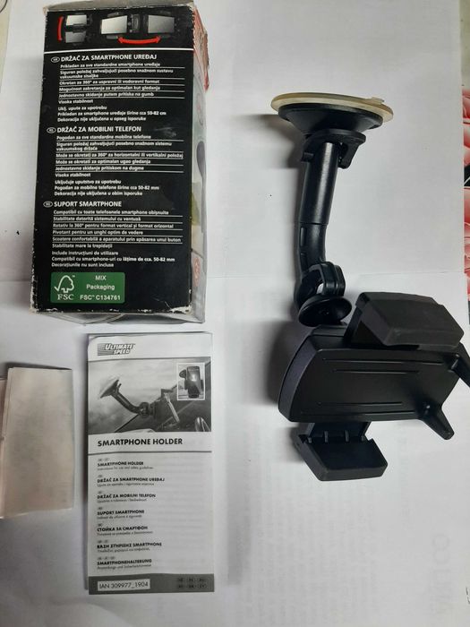 Suport Smarthpone auto+ incarcator auto (2 cabluri)