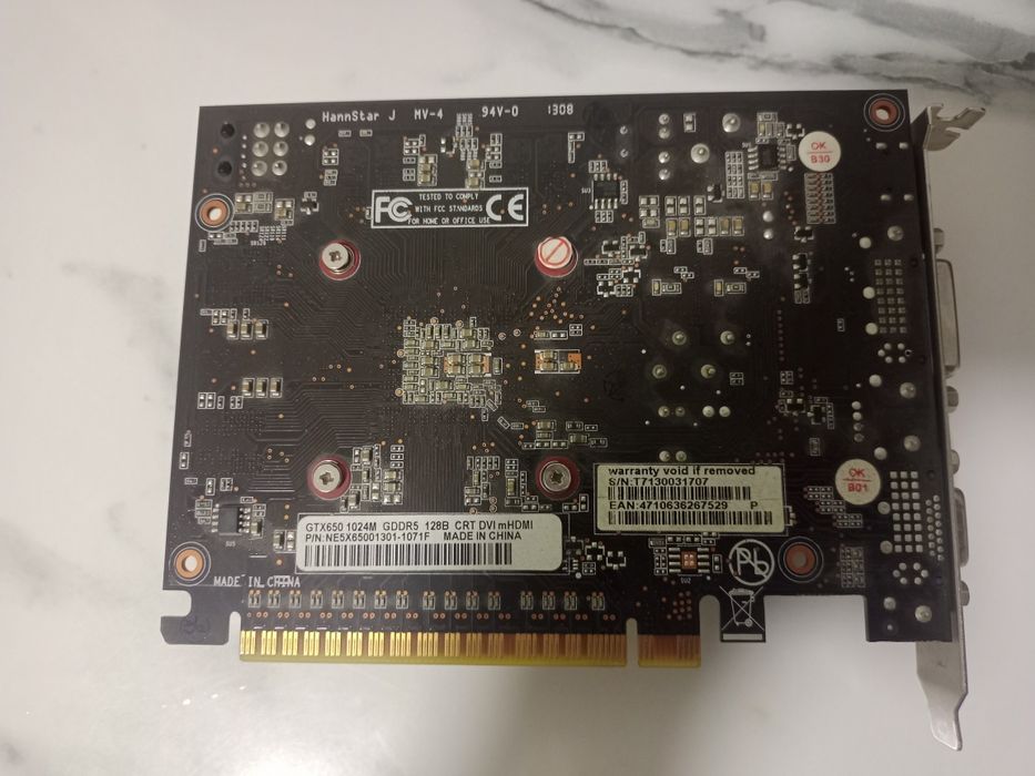 GTX 650 Видеокарта сатамын