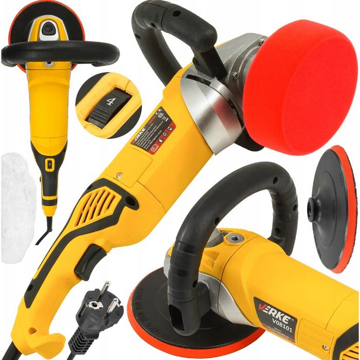 Polizor flex unghiular pentru polish 180mm, 1400W, Verke