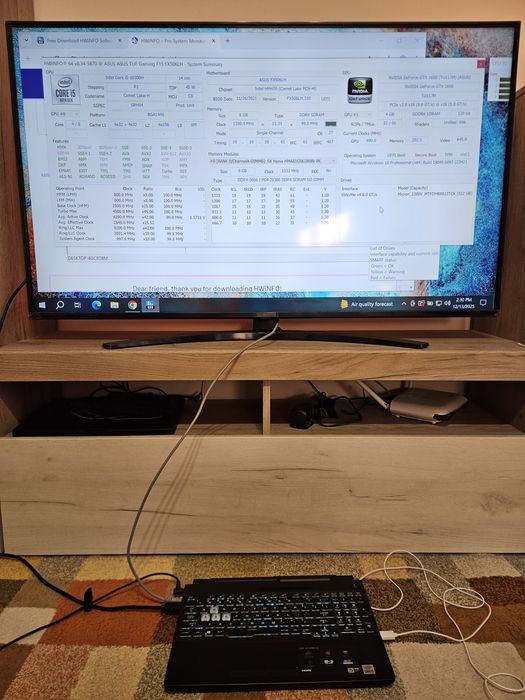 Tastatura Asus Tuf FX506LH stare perfecta 9.5/10.