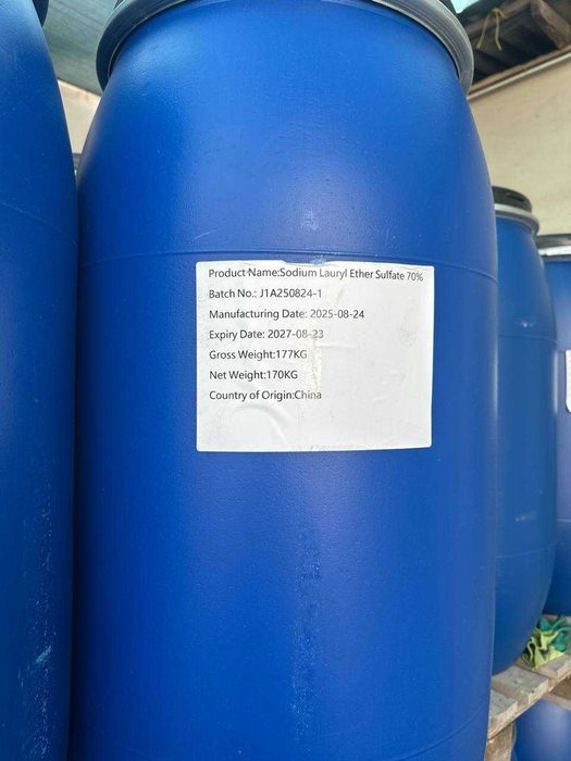 Sodium lauryl ether sulfate (SLES) 70 % ,  zanyu