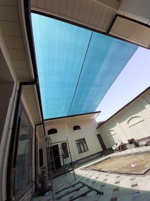 солнцезащитный сетка.  Сетка установка.